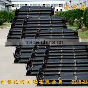 High abrasion troughing impact carrier roller idler for mining