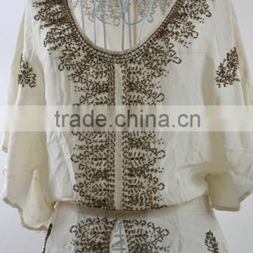 Ladies silk beading blouses