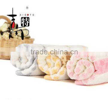 Factory customized jacquard 100% cotton face towels