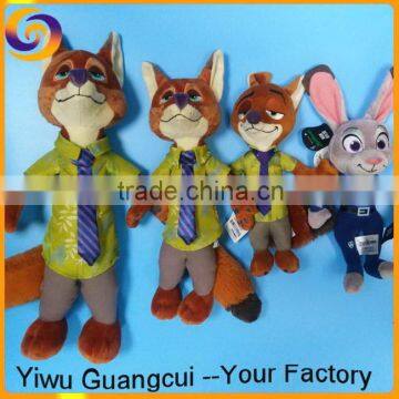 Zootopia animal fox Nick Wilde rabbit Judy Hopps plush stuffed toy