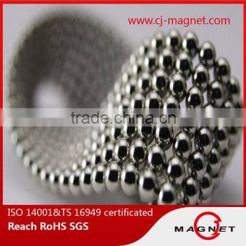 ball shaped strong NdFeB magnet can be used in speaker with ISO9001