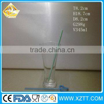 Modern high-grade 350ml juice glass cup/Popular 400ml beer drinking cup with handle