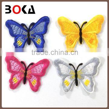 chic colorful embroidered butterfly patches new embroidery butterfly applique