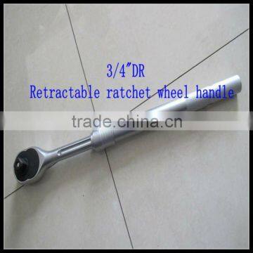 3/4"DR Retractable ratchet wheel handle adjustable hand tools machining part