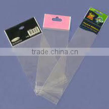 header opp bag,opp cello bag,opp self adhesive bag