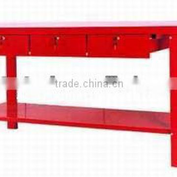 Metal Top Work Bench with 3 drawers