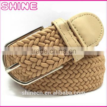 Fashion Eastic Korean Belt for Lady, Hand Woven Leisure Casual Canvas Belt