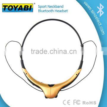 2015 new bluetooth neckband headset hand free high quality sport stereo wireless headphone