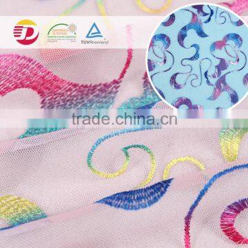 Polyamide polyester high quality 158/160cm print tulle lace