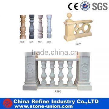 granite stone handrail, hand carved stone balustrade