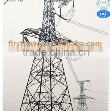 High quality steel power transmission line tube tower with iron structure