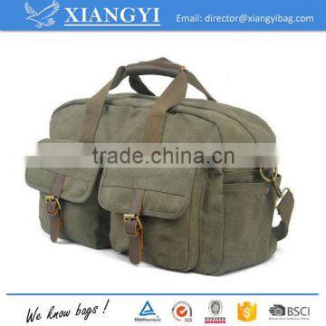 Durable washed Canvas 16OZ sport bag Rucksack Duffle Bag Travel Bag with PU details                        
                                                                                Supplier's Choice