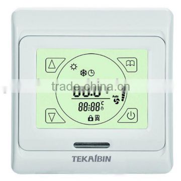 E91.50 LCD display touch-screen 4-pipe air conditioning thermostat