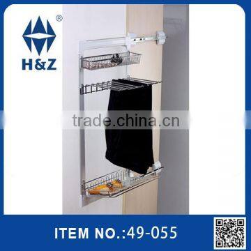 Side pull-out multifunctional clothes rack