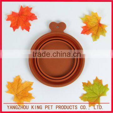 Customized design silicone pet water bowl dog travel drinking feeder