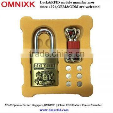 Digital alarm round iron padlock AL-60 for Caravans