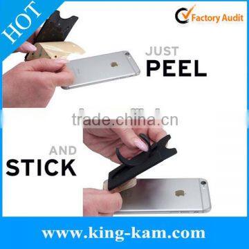 Promotion Gift Custom Logo 3M Adhesive Sticky Silicone Phone Card Holder photo-2