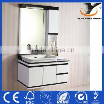 Wall Mounted White PVC Bathroom Cabinet