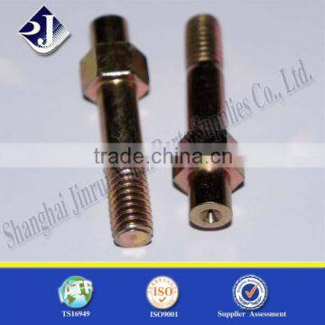 non standard auto parts with thread yellow zinc