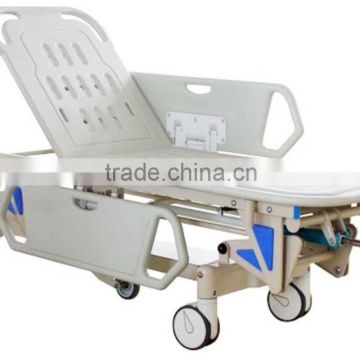 Aluminum medical stretcher Emergency hospital stretcher trolley with wheels