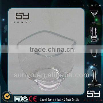 Customized High Quality square Whisky Glass round bottom