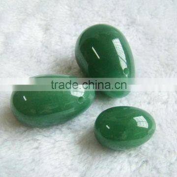 Wholesale Drilled Gemstone Green Aventurine Yoni Eggs