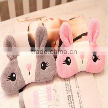 Cute Cartoon Animals Plush Rabbit Eyeshade Sleeping Eyes Relax Mask With Ice Bag