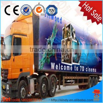 amusement park rides hydraulic and electric system truck mobile cinema 7d 9d cinema shooting game