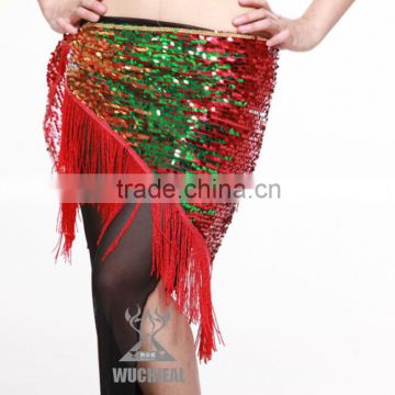 Fringe Sequins Belly Dance Hip Scarf