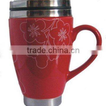 Stainless steel coffee mug