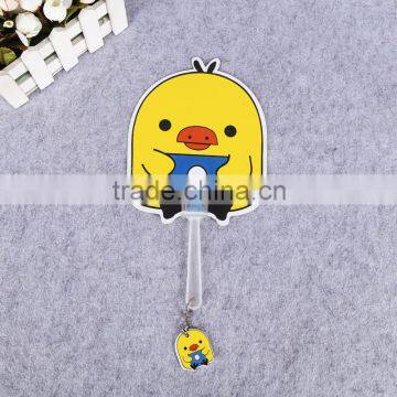 hot sale lovely cartoon design animal print hand fan pp plastic fan hand advertising fan