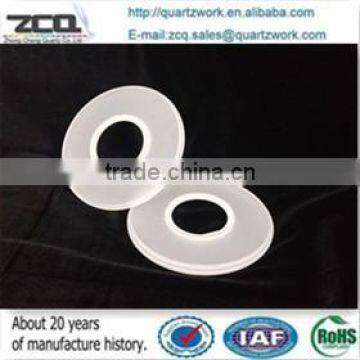 CNC Machining Fused Silica/ Quartz Part Matted / translucent/ Opaque