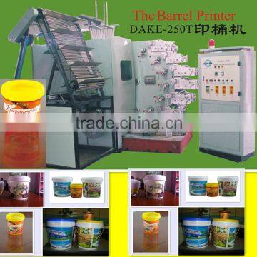 DAKE plastic pail printing machine, bucket printing machine