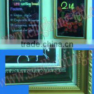 acrylic led writing board,led writing board newest 2013