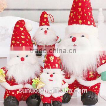 hot sale lovely christmas decration santa claus toy