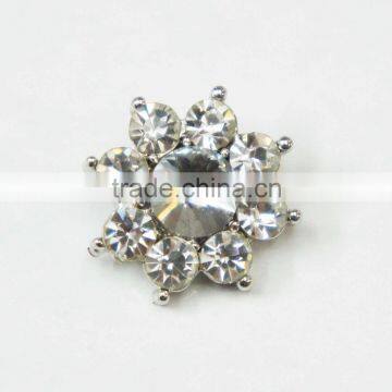 Sparkling Flower Crystal Rhinestone Button