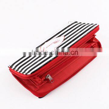 Ladies evening party zip closure small clutch purse