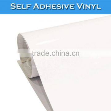 Air Bubble Free Glossy White Printable Self Adhesive Vinyl Car Sticker Material