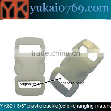Yukai quick release harness buckle plastic dog collar buckle 3/8"