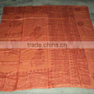 viscose hindu god printed scarves for prayers