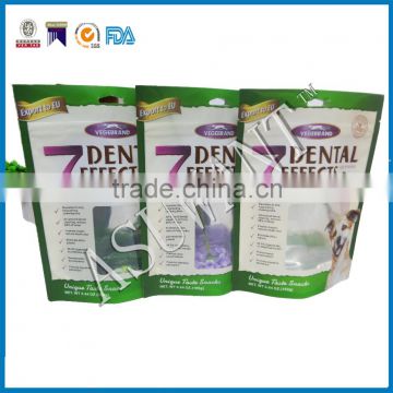 High quality and custom print foil inside stand up pouch dried dog food packaging zipper bag