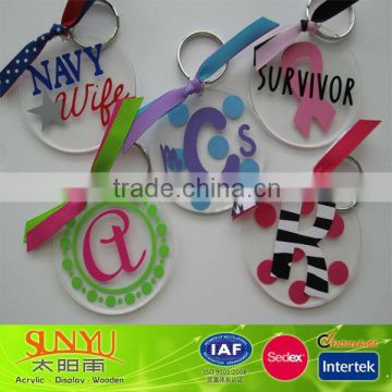 Customized acylic keychains wholesale