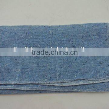 Stitch bonded nonwoven blue color 100%cotton floor mop cloth