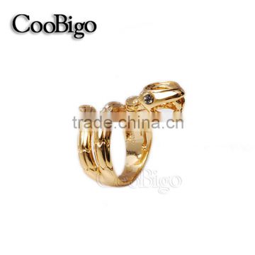 Fashion Jewelry Cool Snake Shape Rhinestone Ring Ladies Wedding Party Show Gift Dresses Apparel Promotion Accessories