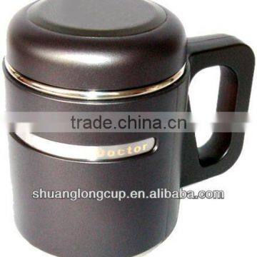 stainless steel 304# nano tea cups with hand SL-3508