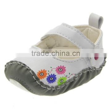 Baby shoes, baby shoes, baby shoes, white leather, rubber, soft bottom, direct selling, 2016 new dn026