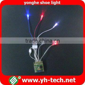 Colorful flashing shoe light LED