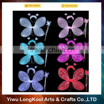 2016 High quality lower price party dance wings colorful fairy wings butterfly wings for girls