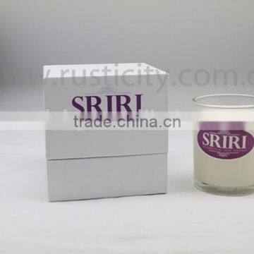 Custom made good quality glass candle container