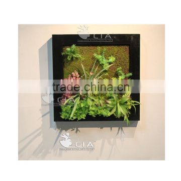 Wall Mounted Vertical Artificial Succulent Plants Wall Hanging Paintings for Wall Ornaments